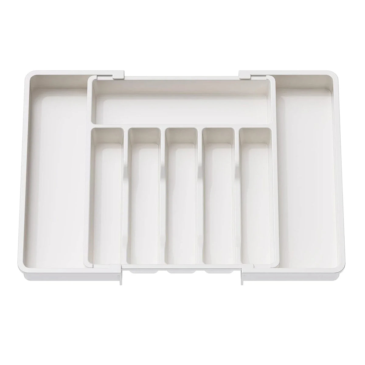 2026 Upgradation Adjustable Flatware Tableware Organizer – Plastic Multifunctional Drawer Organizer for Kitchen Counter Utensils
