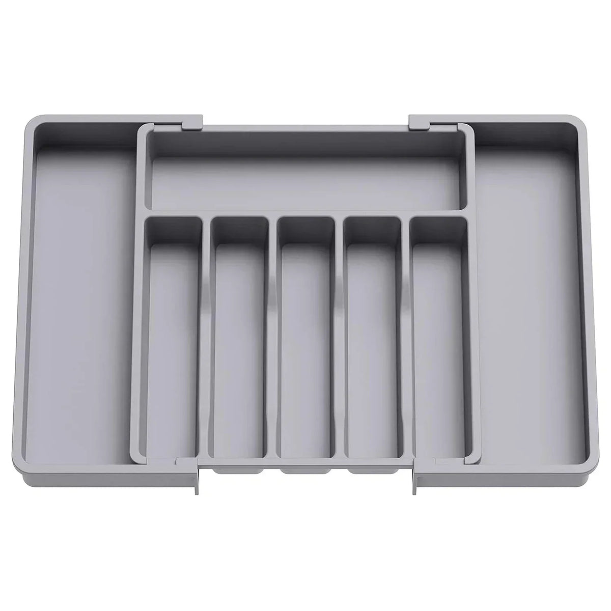 2026 Upgradation Adjustable Flatware Tableware Organizer – Plastic Multifunctional Drawer Organizer for Kitchen Counter Utensils