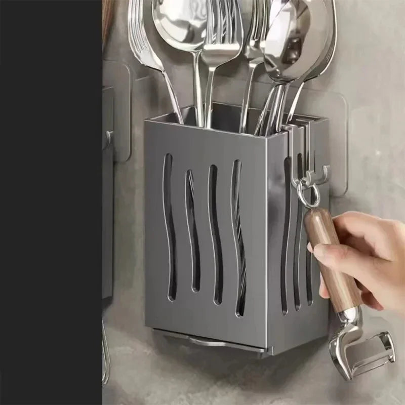 Cutlery Holder Kitchen Tableware Drainer Spoon Fork Chopsticks Storage Basket Rack Multifunctional Kitchen Tableware Organiz