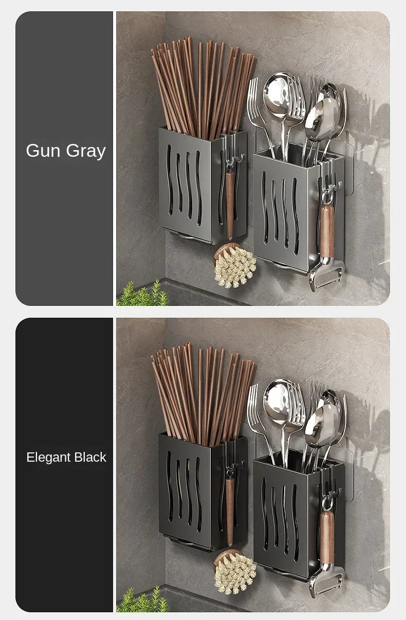 Cutlery Holder Kitchen Tableware Drainer Spoon Fork Chopsticks Storage Basket Rack Multifunctional Kitchen Tableware Organiz