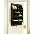 Over The Door Hanging Organizer Multi Pockets Fabric Storage Bag with Hooks Wall Mounted Sundry Storage Rack Space Saving Bedroo