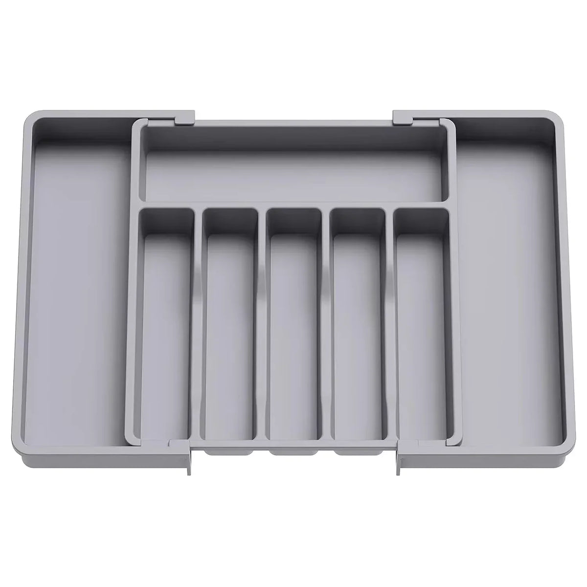 2026 Upgradation Adjustable Flatware Tableware Organizer – Plastic Multifunctional Drawer Organizer for Kitchen Counter Utensils
