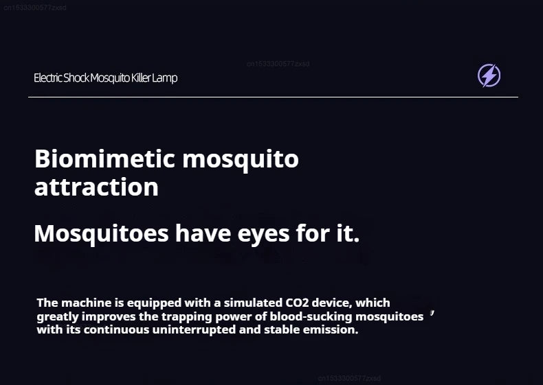 Mosquito Repellent Lamp Automatic Mosquito Trap Indoor Household Physical Electric Shock Camping Mosquito Repellent Lamp