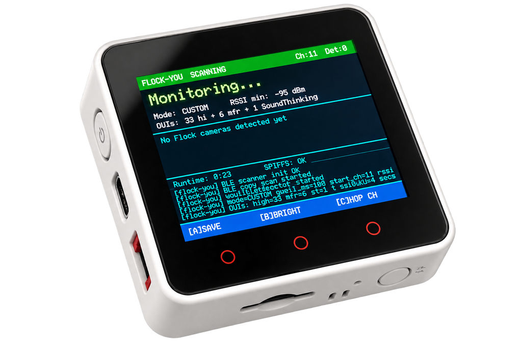 FlockYou Display Pro | Touchscreen ALPR Awareness Detector